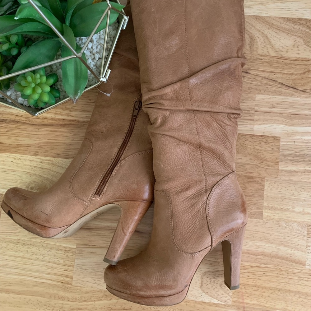 Jessica Simpson tall light brown boots
